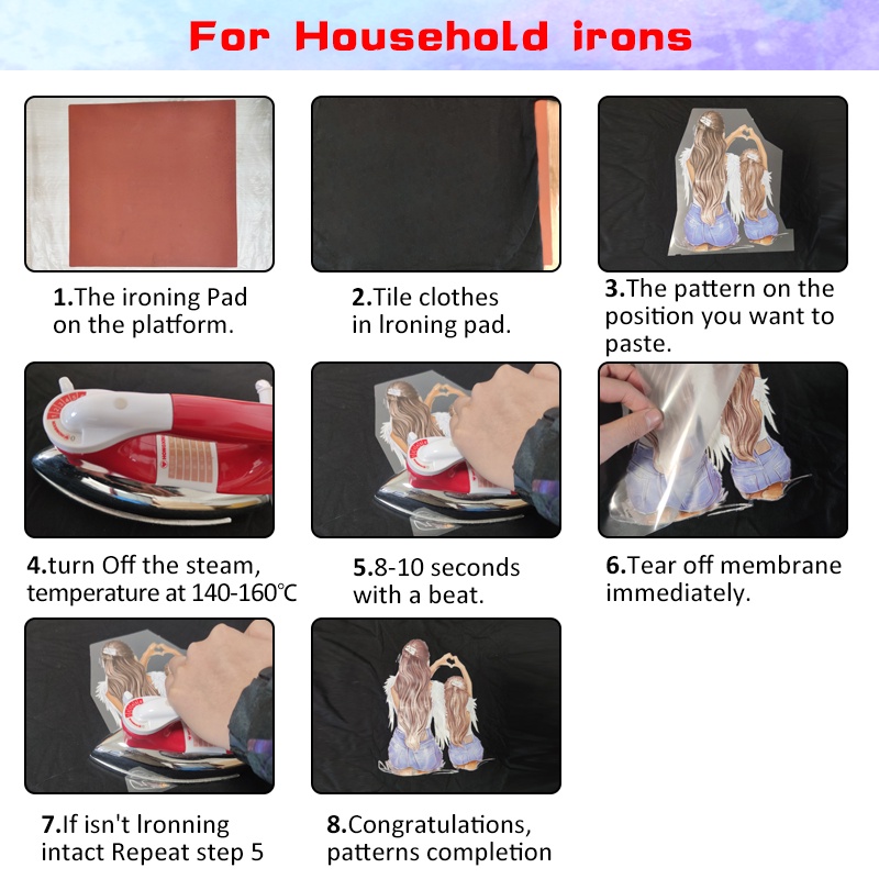 Miếng Dán Ủi Quần Áo Hình Hoa Ropa Diy