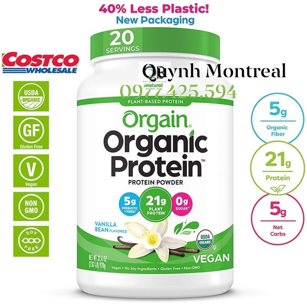 [Date mới liên tục] Bột Uống + Làm Bánh, Pha Sữa Protein Orgain organic - Made In USA | BigBuy360 - bigbuy360.vn