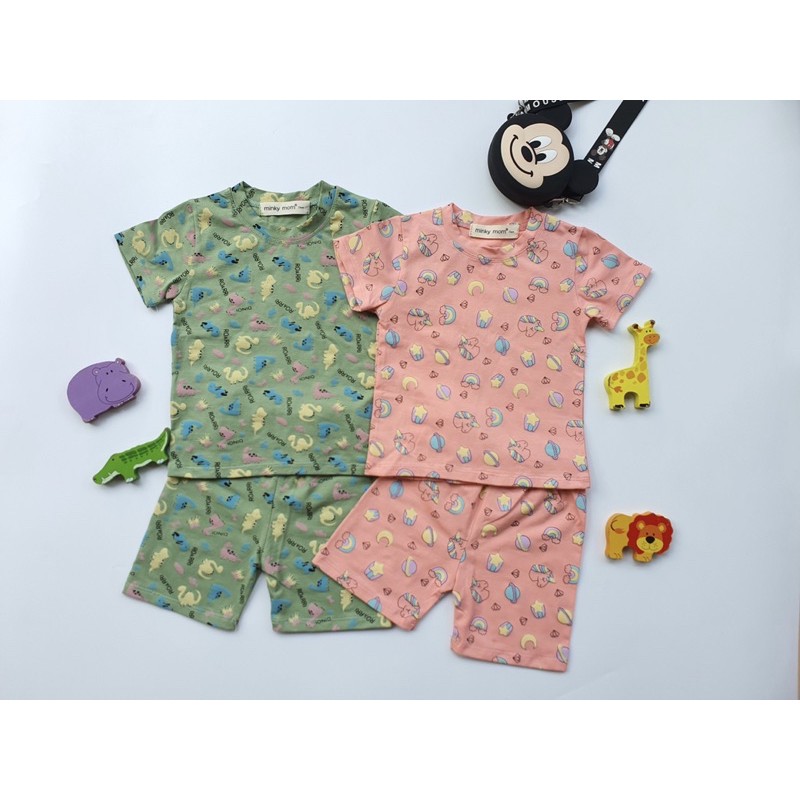 BỘ ĐÙI COTTON 100% MinkyMom CHO BÉ IN TOÀN THÂN