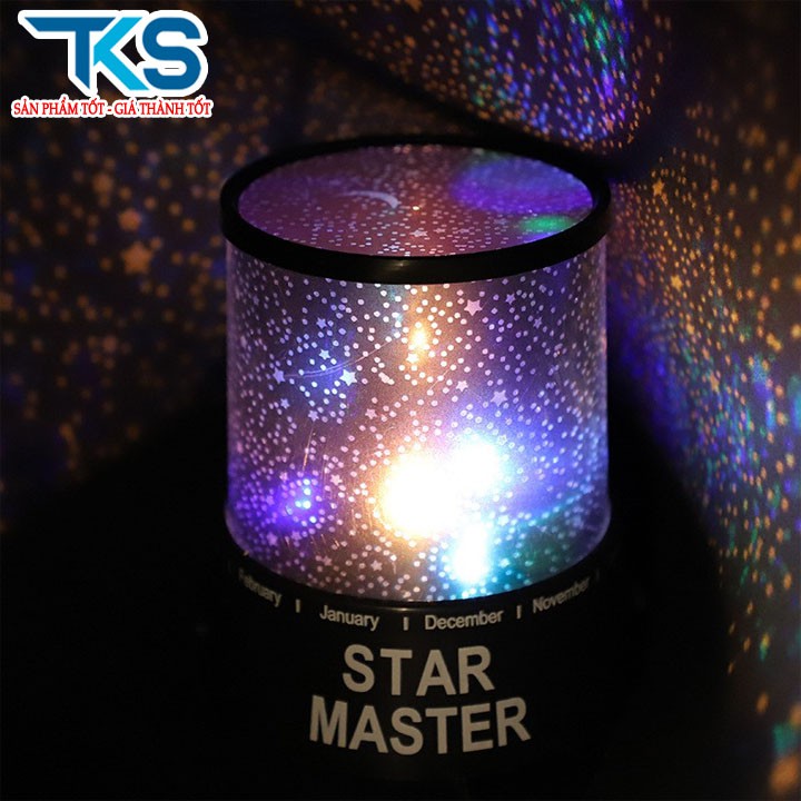 Đèn ngủ chiếu ngàn sao mẫu mới hình trụ ( có tặng kèm dây sạc )