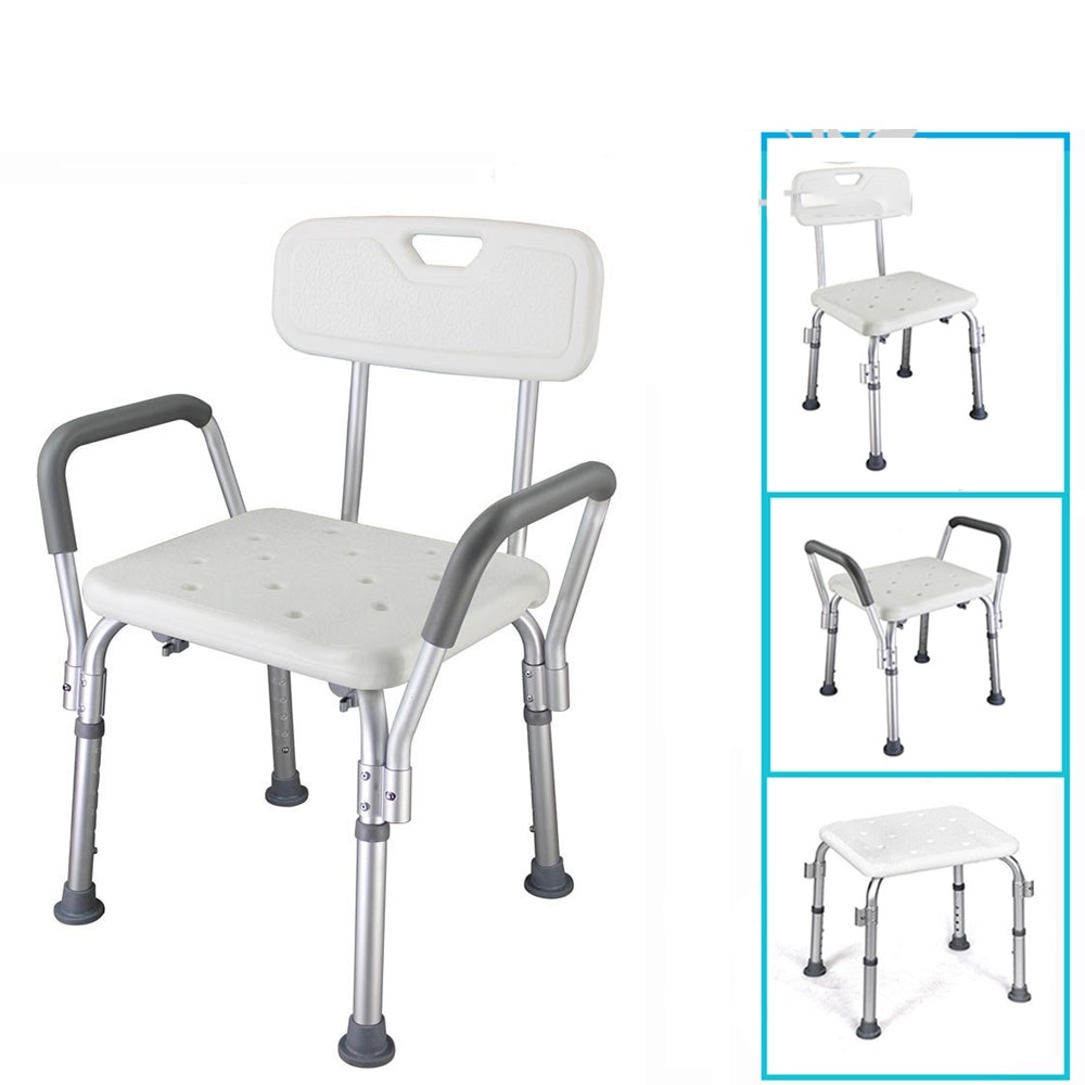 Ghế Tắm Khung Nhôm, Có Tựa Lưng, Tựa Tay, Tăng Giảm Chiều Cao Lucass SC-98TL
