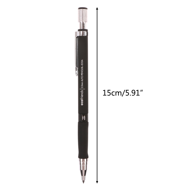 Bút chì bấm 2B 2.0mm thiết kế cao cấp tiện lợi