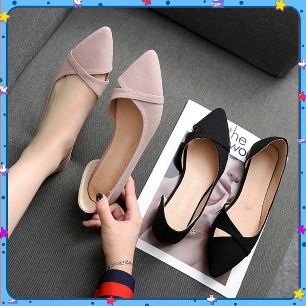 Giày bệt mũi đan kiểu dáng Hàn Quốc MÃ LN_B7 | BigBuy360 - bigbuy360.vn