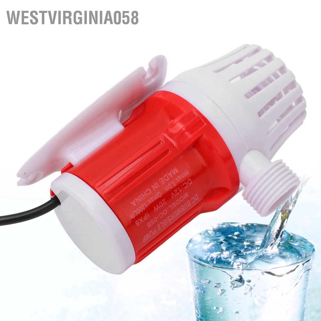 Có thể bán buôn Máy Bơm Nước Bể Cá Không Chổi Than 1200L / h 20W DC12V westvirginia058 Hàng giao ngay