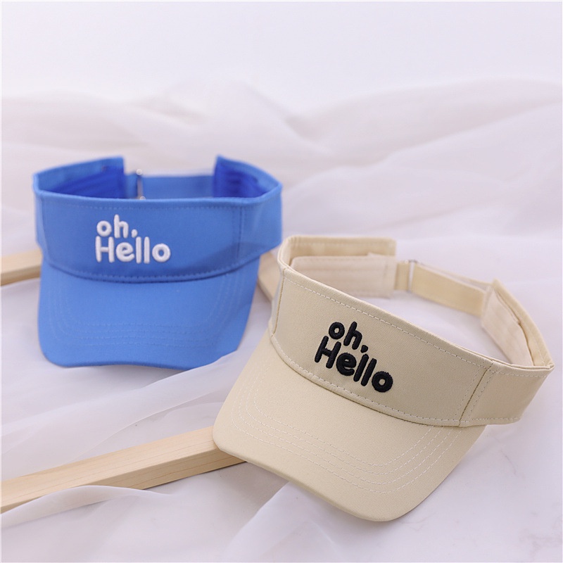 Mũ Cotton Mềm Hở Đầu Chống Nắng Dễ Thương Cho Bé