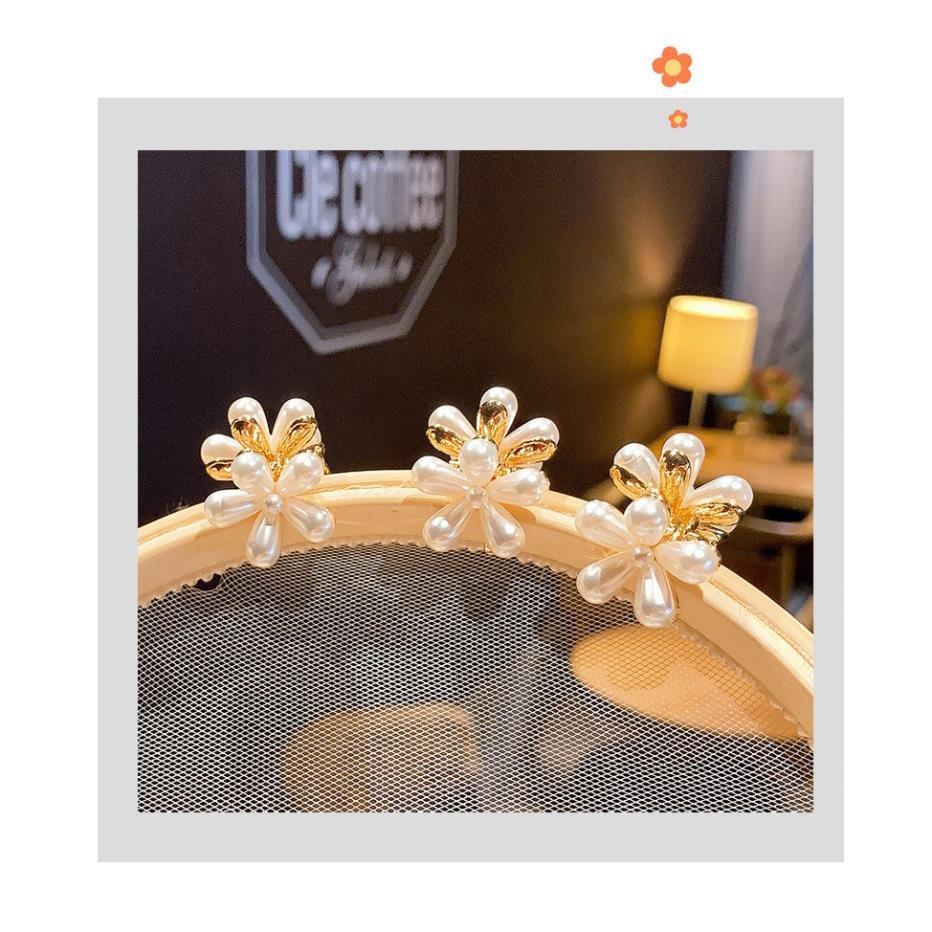 Kẹp Tóc Mái GALANO Kẹp Tóc Hàn Quốc Đính Ngọc Trai Nhân Tạo Hình Hoa Xinh Xắn FA-001237