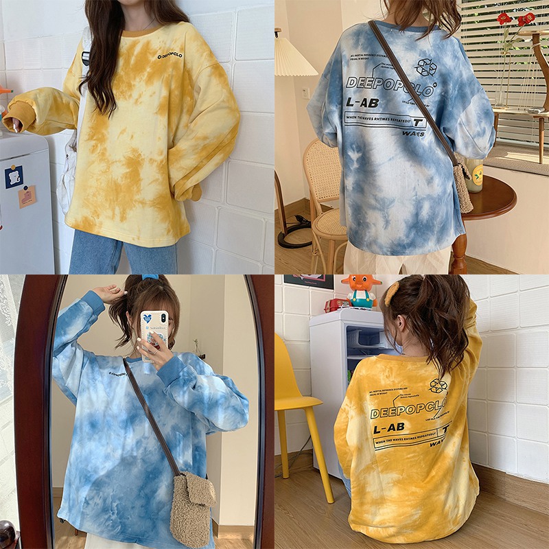 Áo Thun Nữ Dài Tay Cổ Tròn Thời Trang Hàn