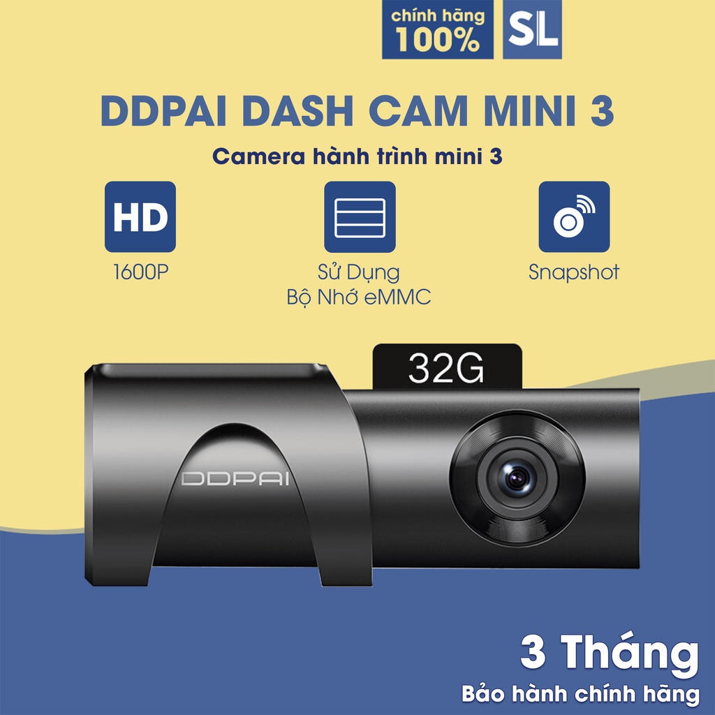 Camera Hành Trình DDPAI MINI3 Dash Cam 2K 1600P
