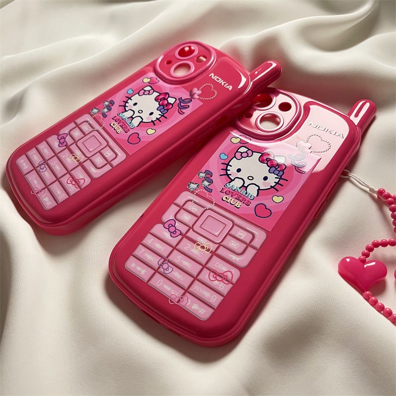 Ốp Điện Thoại Họa Tiết Hoạt Hình hello kitty Dễ Thương Cho iPhone13 iPhone13 / 12promax iPhone 11 xs / xr / xsmax