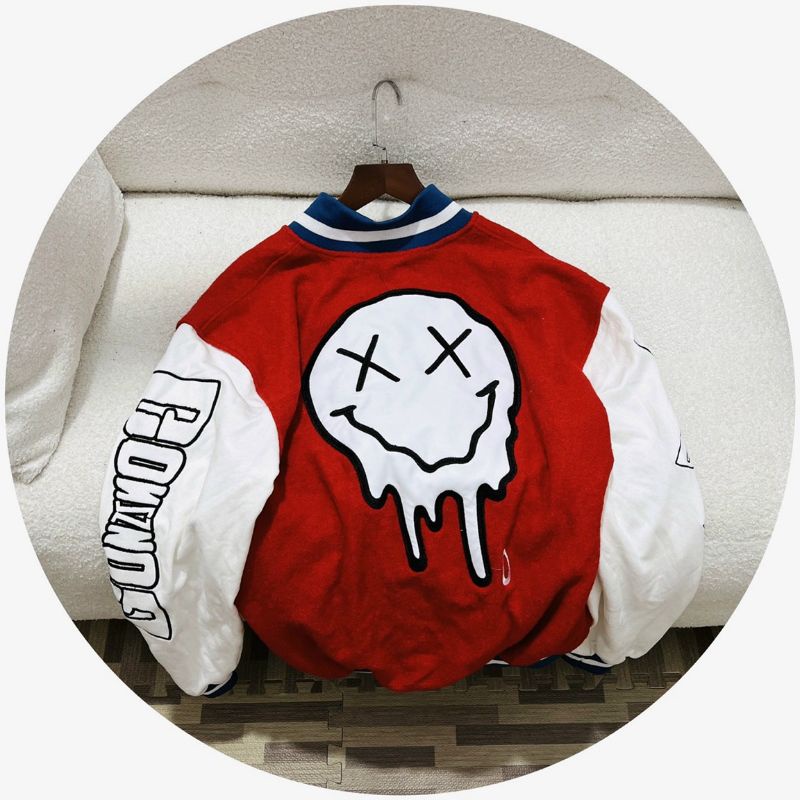 Khoác dạ bomber Unisex thêu