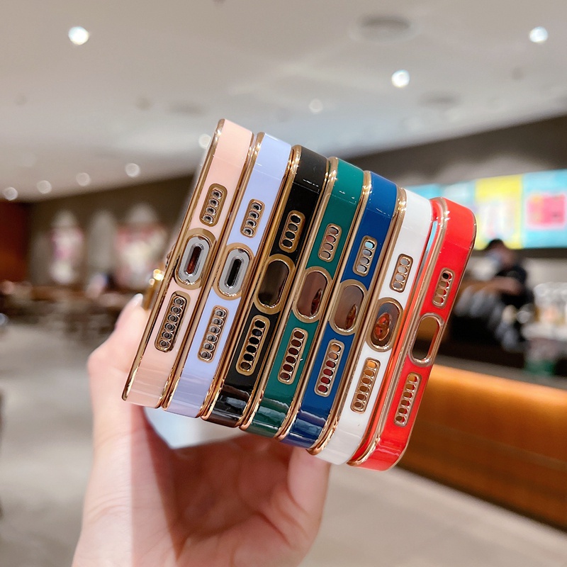 Ốp Điện Thoại Trong Suốt Mạ Điện Cho Vivo Y22s Y35 Y22 Y16 Y02s Y77 V23 V23E Y73 V21E Y50 Y30 Y30i Y17 Y12 Y15 T1X Y91 Y93 Y95