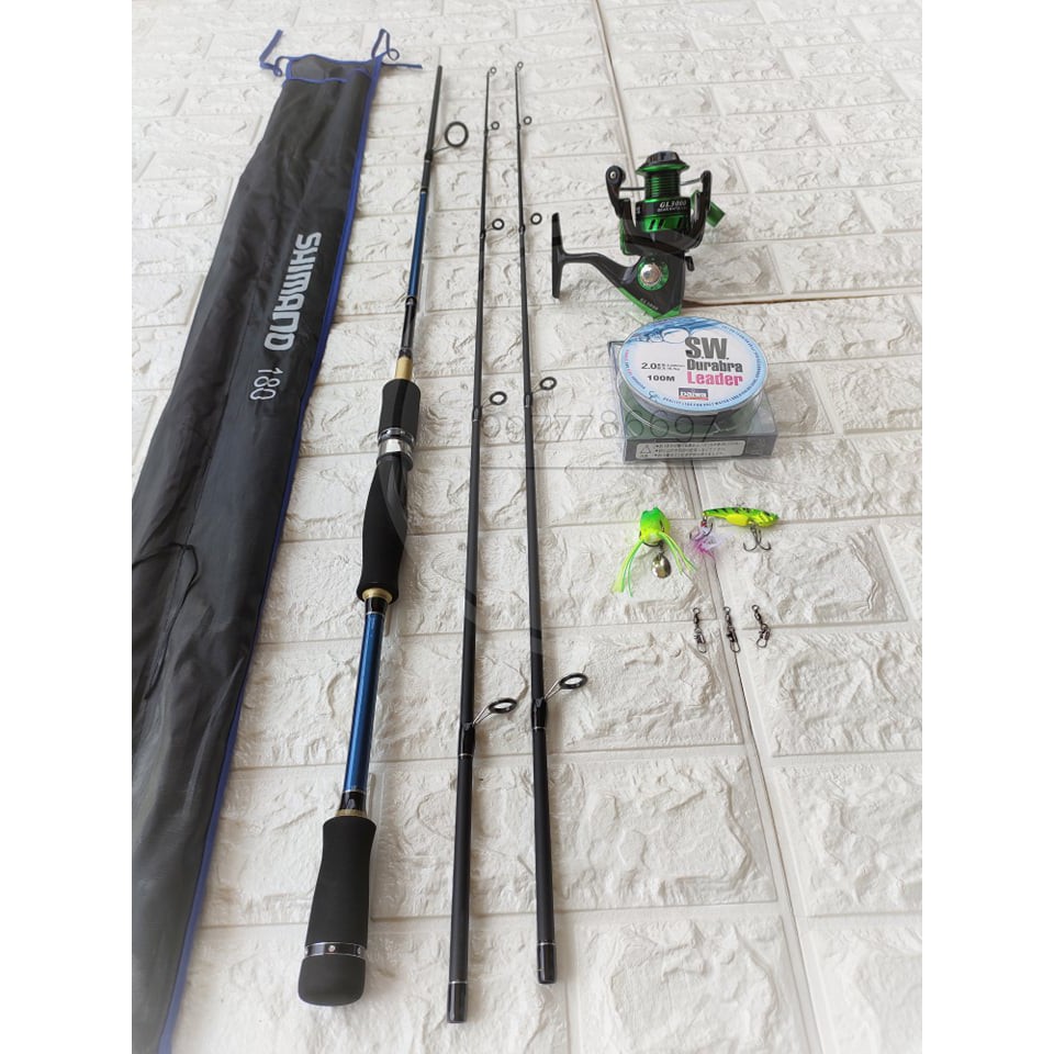 combo cần lure shimano +máy yunoshi GL3000