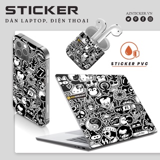 Sticker Dán Trang Trí Laptop Cắt Sẵn Từng Hình Kích Thước 5-7 cm