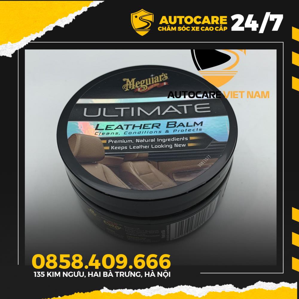 Meguiar's Ultimate Leather Balm sáp dưỡng da nội thất ô tô Autocare Việt Nam