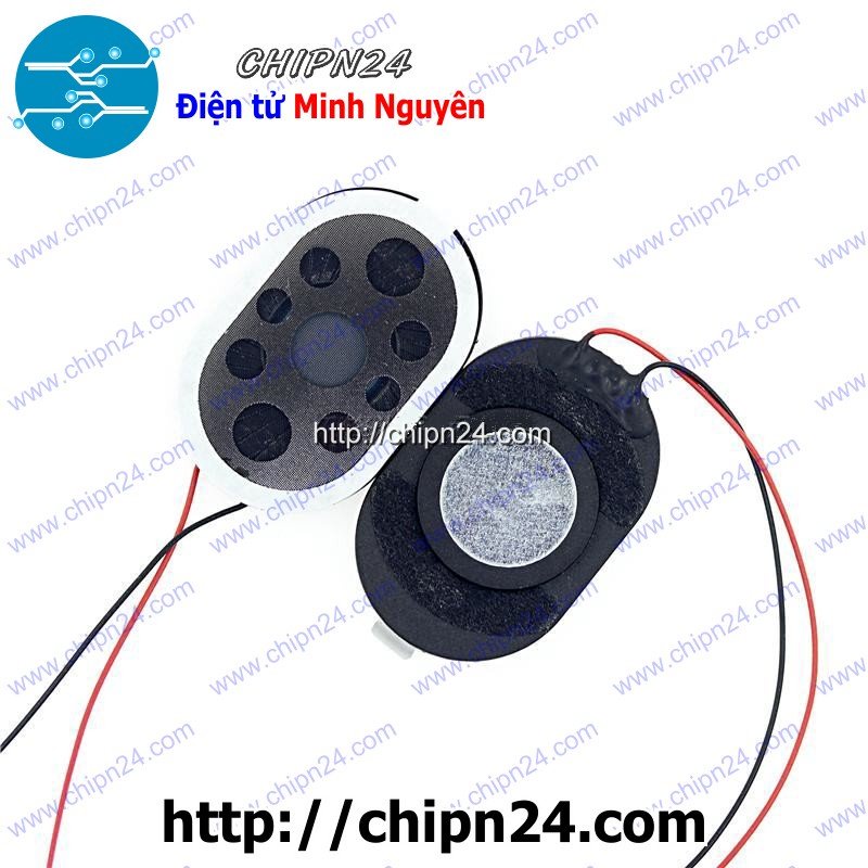 [2 CÁI] Loa 8R 1W 2030, Loa 8 ohm - 1W Oval 2030 20*30*4MM (Loa mỏng cho laptop, máy nghe nhạc)