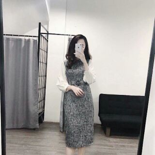 Váy dạ tay bồng