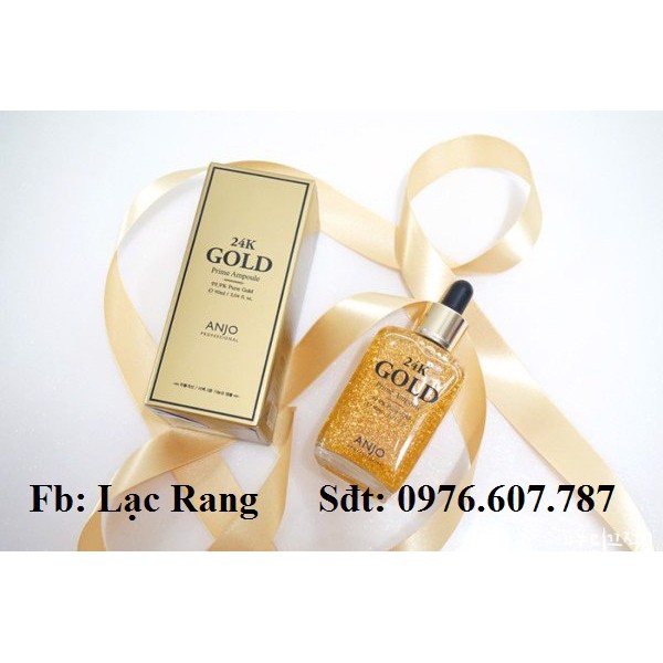 TINH CHẤT ĐẬM ĐẶC CHỐNG LÃO HÓA 24K GOLD PRIME AMPOULE 99.9% PURE GOLD ANJO