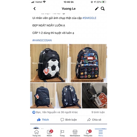 Balo Smiggle Marvel cao cấp