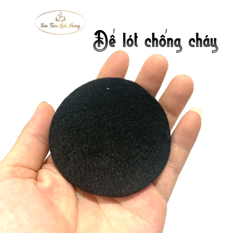Lư Gỗ Xông Nụ Trầm Hương Đỉnh Đốt Nhang Bằng Gỗ Cao Cấp - BẢO TRẦM LINH HƯƠNG Thiết Kế Tinh Xảo Kèm Lót Chống Cháy