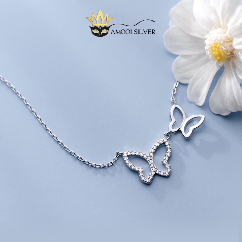 Dây chuyền bạc S925 đôi bướm - Amooi Silver AD170