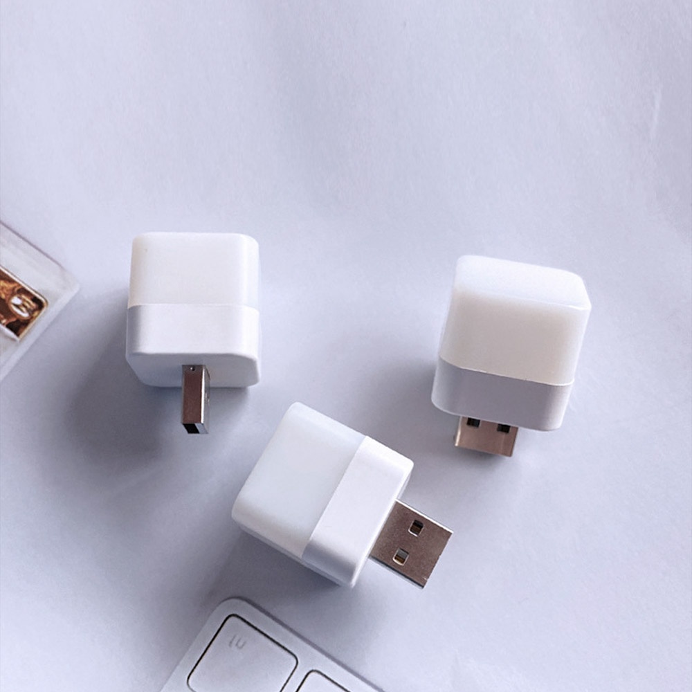 2 Đèn LED Tròn Cổng USB Bảo Vệ Mắt Khi Đọc Sách Điện Thoại