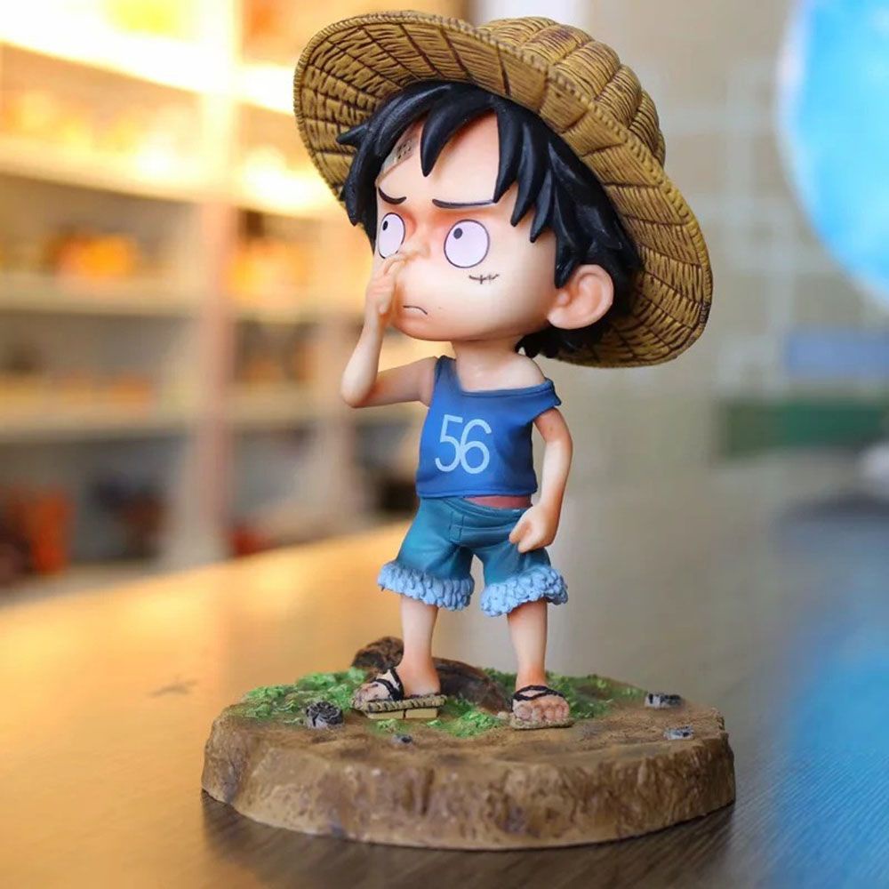 Mô hình nhân vật Luffy bằng PVC trong phim hoạt hình One Piece 15cm