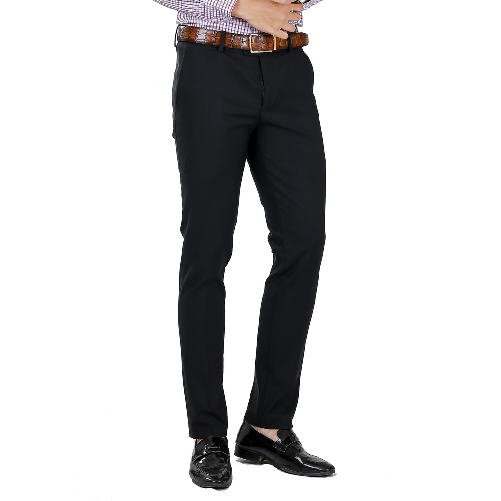 Quần Tây Nam 299 Dáng Slimfit Vĩnh Tiến Đen | BigBuy360 - bigbuy360.vn