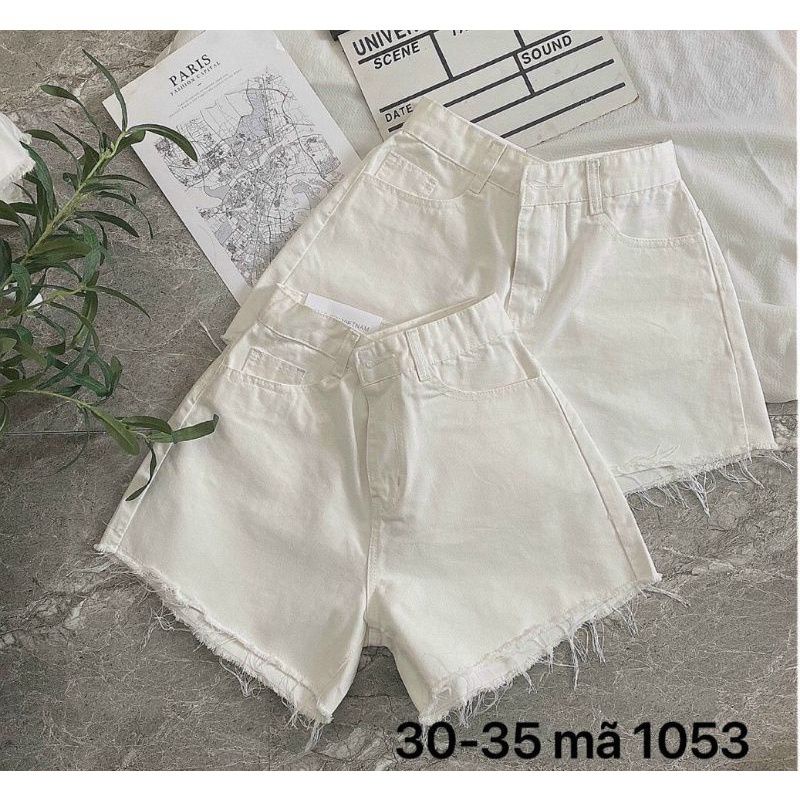 Quần Sort Jean Bigsize Lưng Cao Lai Tua Siu Cưng