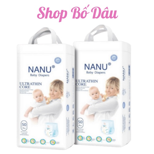 Bỉm Nanu M/L/XL/XXL/XXXL 100 Miếng