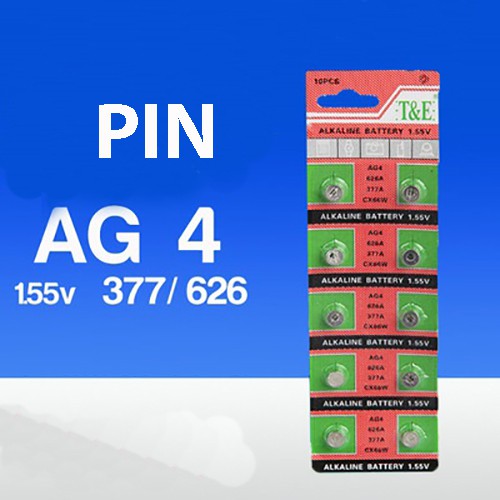 Vỉ 10 Viên Pin Hạt Nút AG4