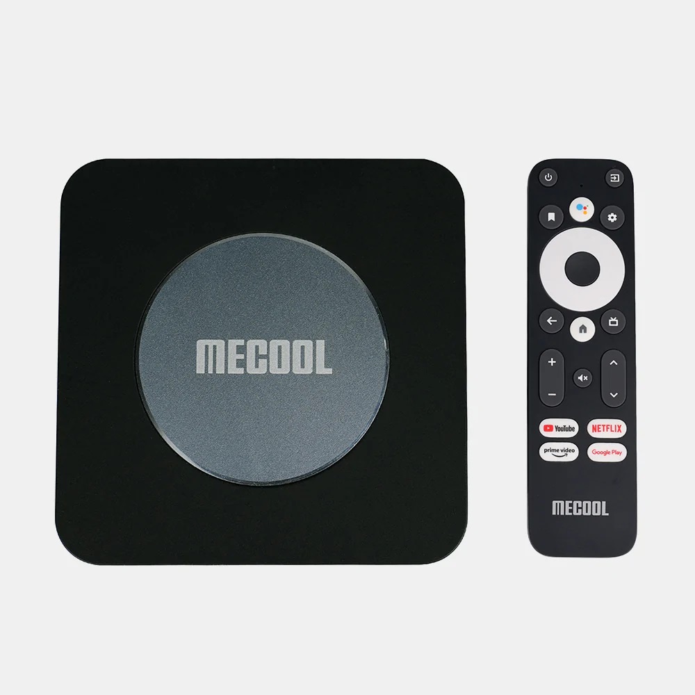 Tivi Box Mecool KM2 Plus chạy Androidtv 11 chính chủ, Netflix chính chủ, bộ nhớ trong 16GB