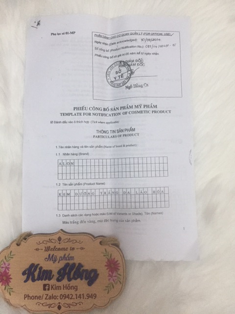 Kem Alon Mụn- Thâm- Trắng Da 15g