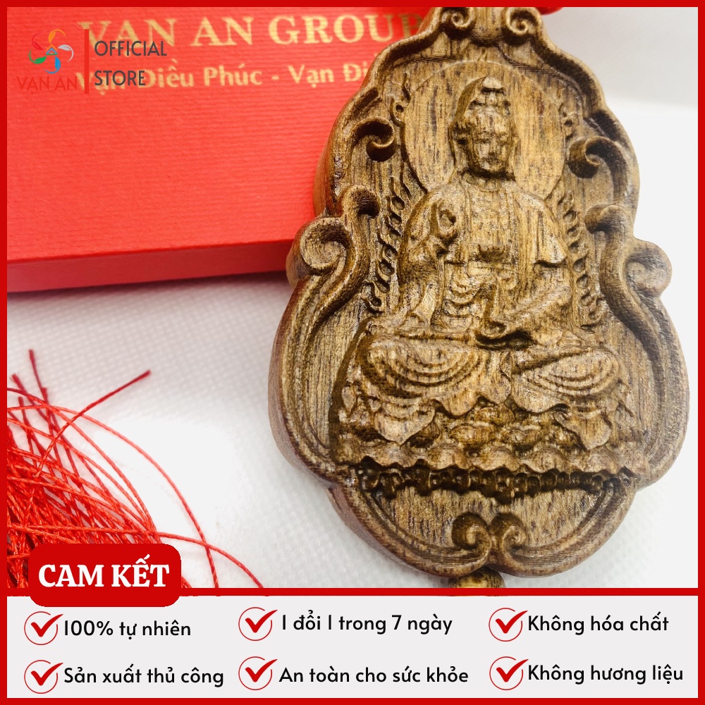 Dây treo xe ô tô tượng Phật Quan Âm trầm hương cao cấp của Vạn An Group, mang đến may mắn, bình an