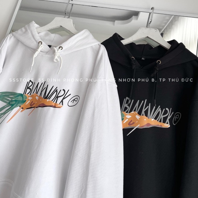 Áo hoodie thỏ cà rốt BWK nỉ mũ 2 lớp TTA866