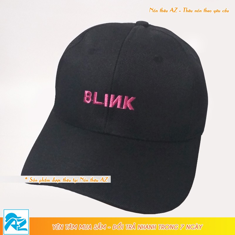 Nón kết nam nữ thêu logo Fandom Blackpink màu đen - Mũ lưỡi trai MT543