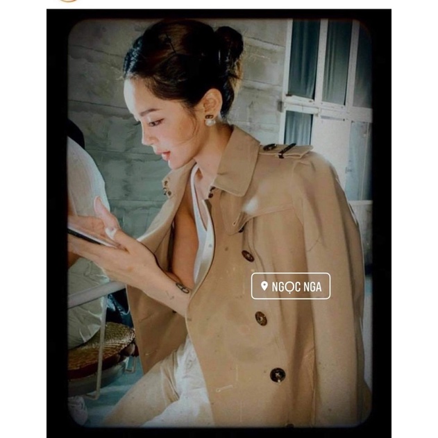 ÁO KHOÁC Mangto bbr BẢN CAO CẤP MÃ 0228 chất liệu garbadine màu be | BigBuy360 - bigbuy360.vn