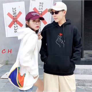 áo đôi Hodie thả tim
