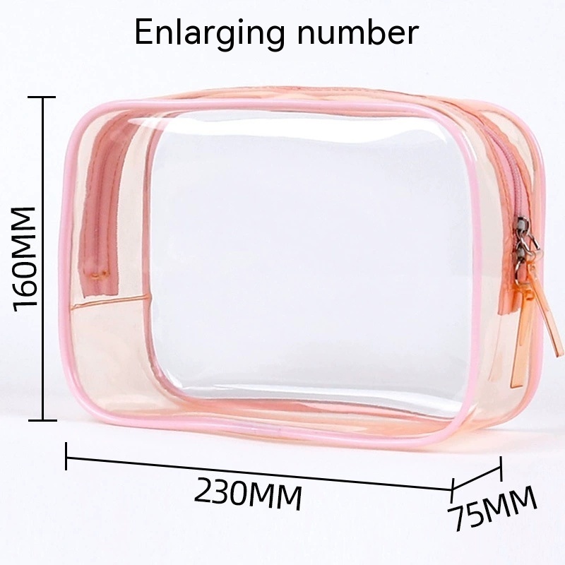 Set 4 Túi Đựng Mỹ Phẩm Bằng Pvc Trong Suốt Chống Nước Sức Chứa Lớn