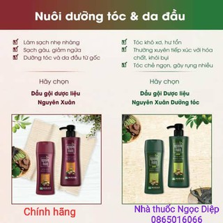 Dầu gội dược liệu Nguyên Xuân - Dưỡng tóc, phục hồi hư tổn ( NHÀ THUỐC NGỌC DIỆP)