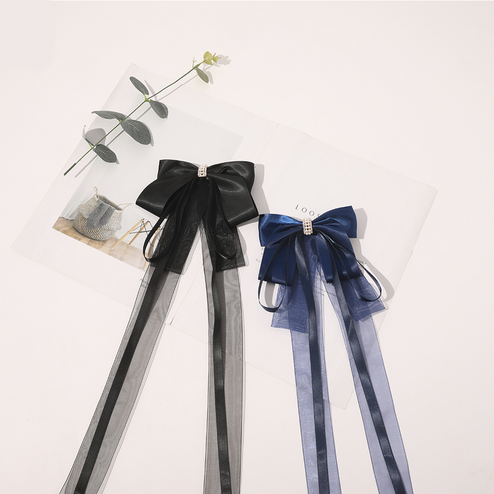 Kẹp Tóc Hình Nơ Đính Ngọc Trai Giả Thời Trang Cho Nữ