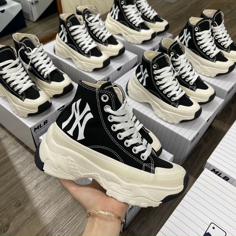 GIÀY M.L.B CHUNKY WHITE BLACK SC
