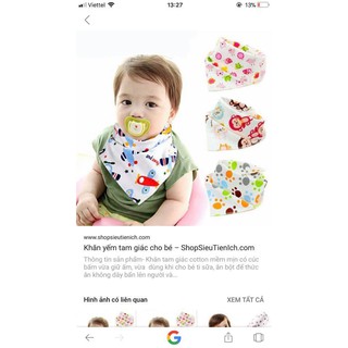 Set 5 Khăn yếm tam giác cho bé