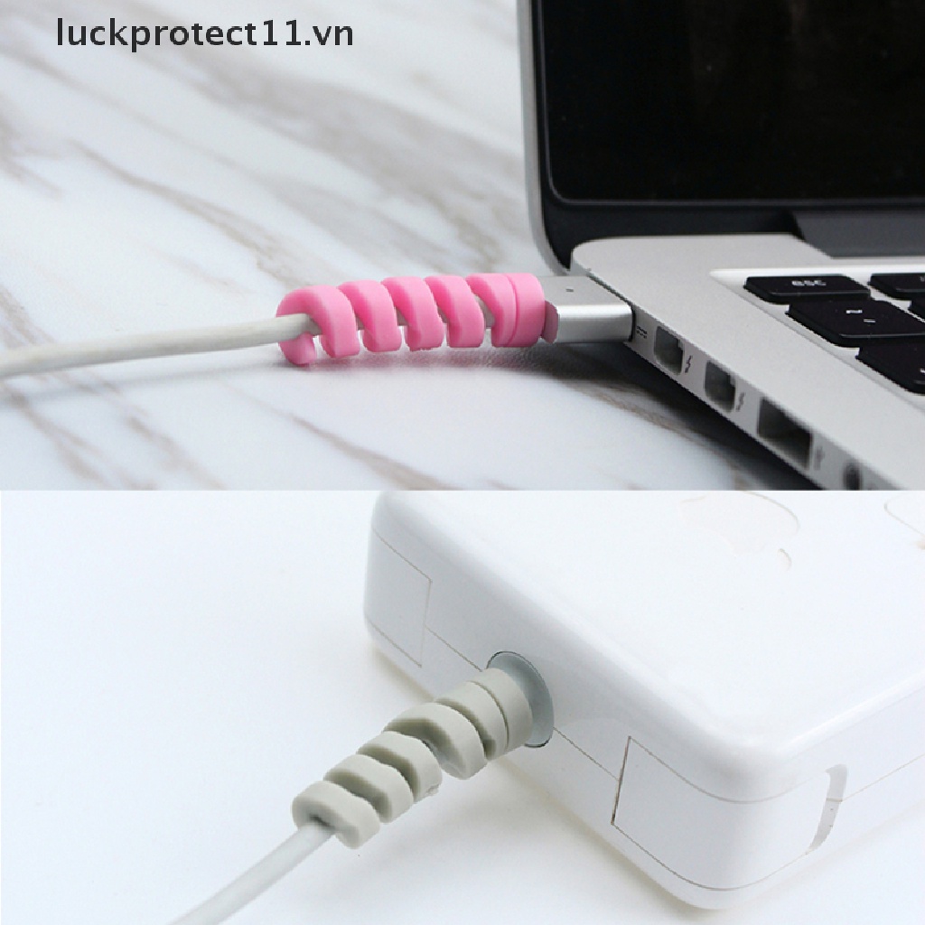 / / Luckprotect / / Dây Lò Xo Quấn Bảo Vệ Cáp Dữ Liệu