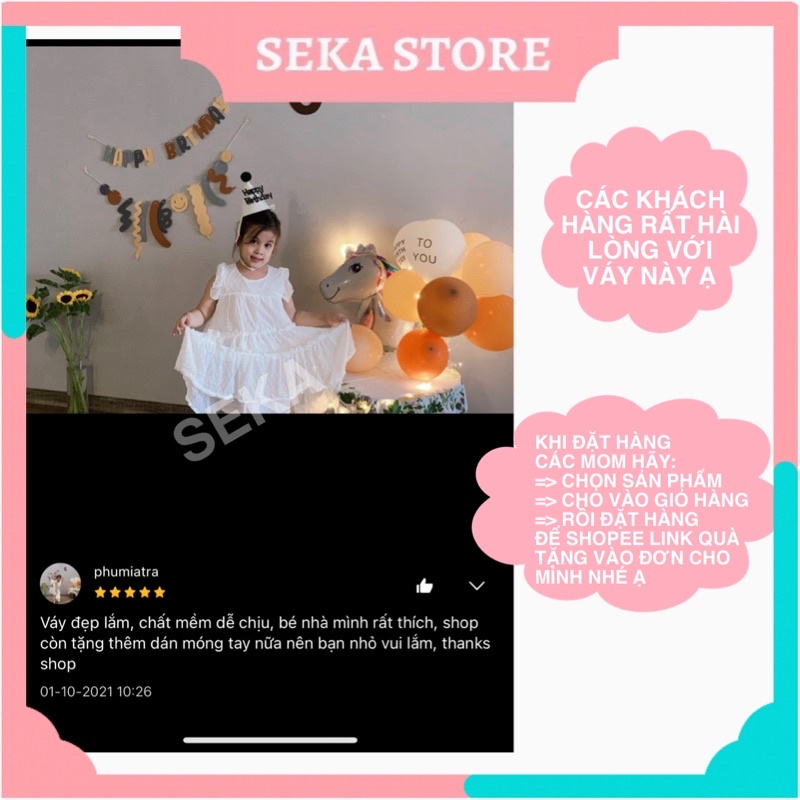 Váy cho bé gái, đầm BaBy Doll công chúa Quảng Châu SEKA STORE -2102.22