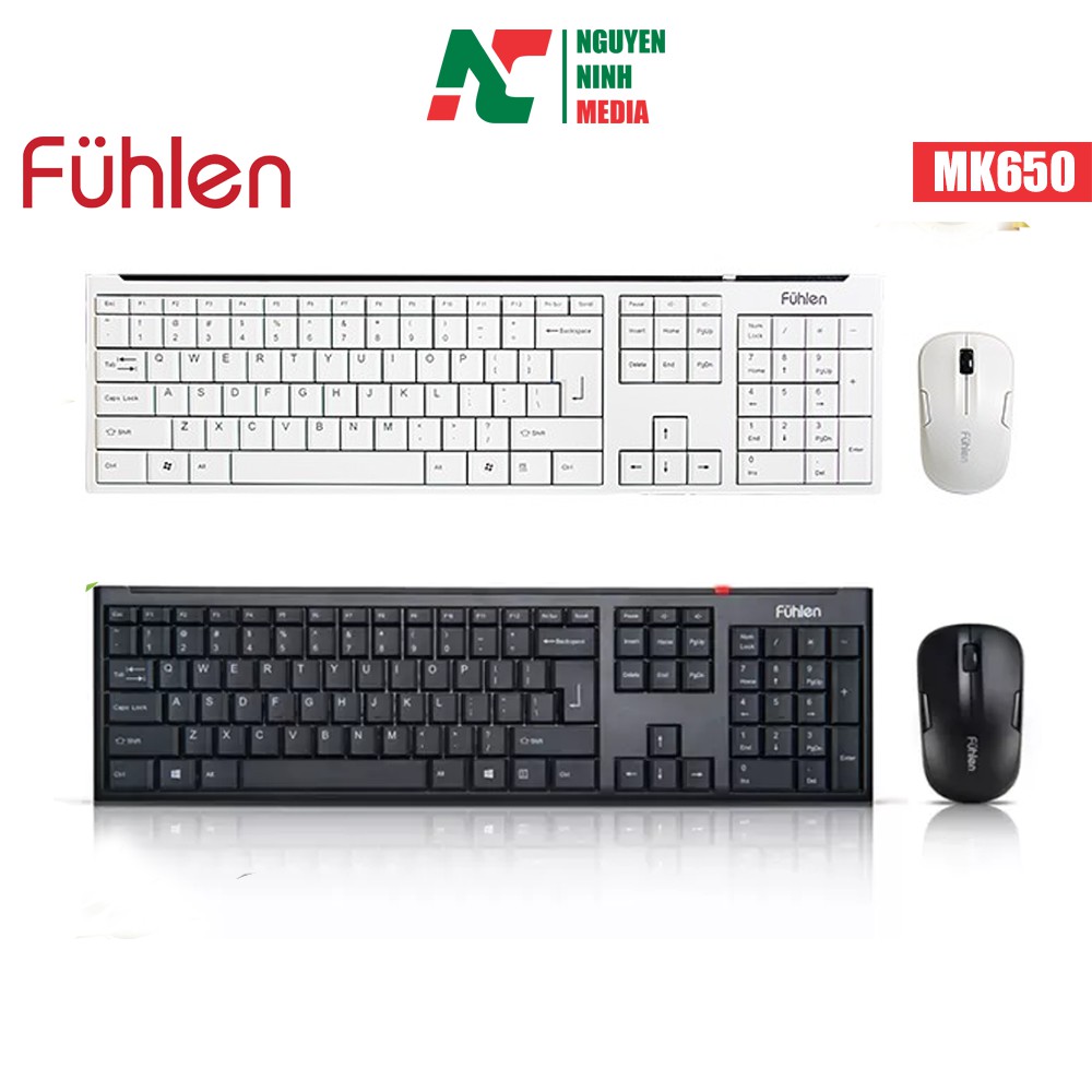 Bộ Bàn Phím Và Chuột Không Dây Fuhlen MK650 - Bảo Hành 2 Năm