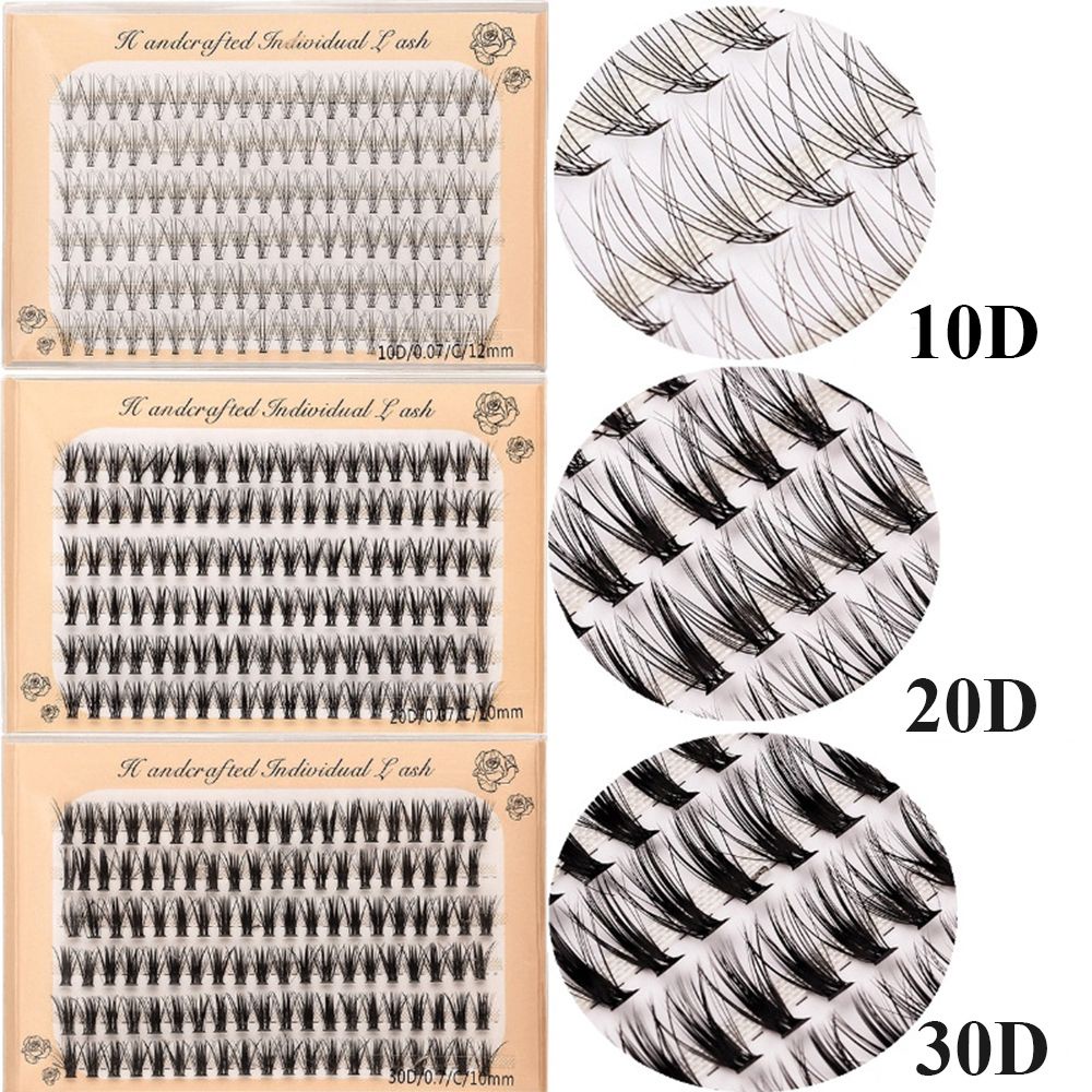 [Hàng mới về] Hộp 120 cụm mi giả nối mềm mại 10/20/30D 0.07 chất lượng cao