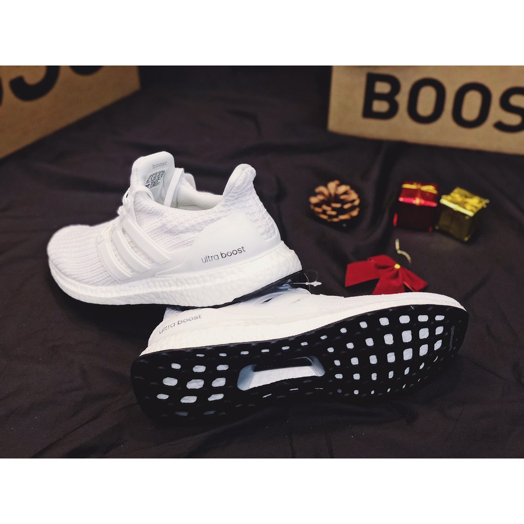 Giày Ultra Boost 4.0 Triple White nam nữ cao cấp nhẹ êm gym thể thao