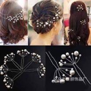 Trâm hạt chùm cài tóc set 10c