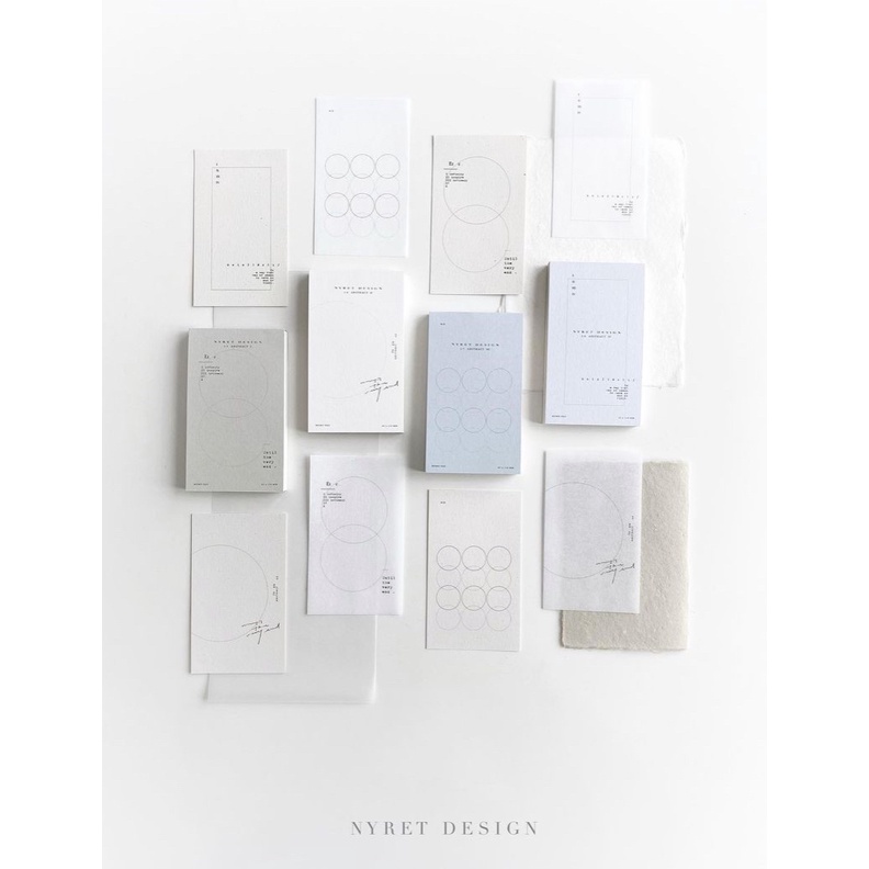 meohime 𓃠 Hãng Nyret - Set 8 tờ note basic Vol5