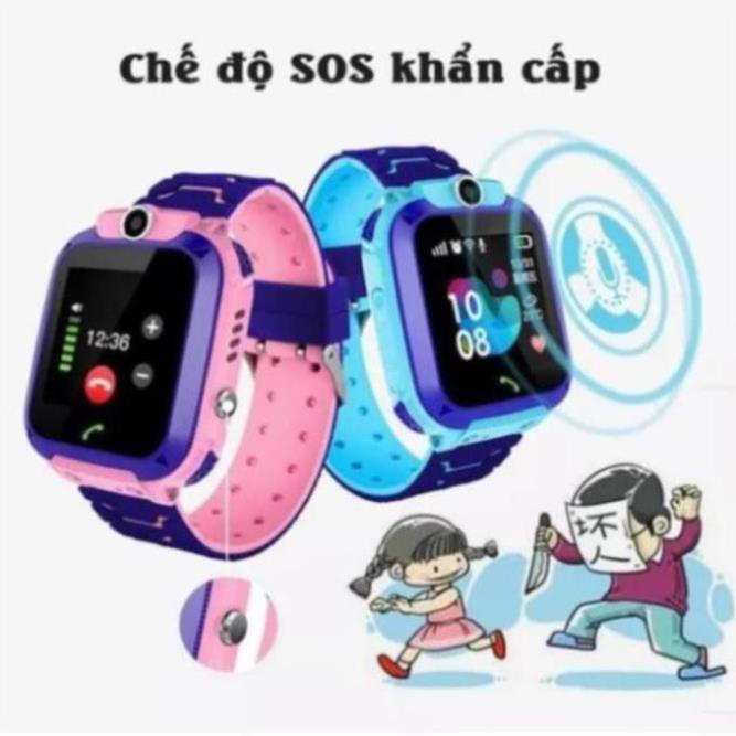 Đồng Hồ Thông Minh Smart Watch định vị Q12 sạc nam châm, chống nước, gắn sim nghe gọi như điện thoại.  - I.CASE.STORE